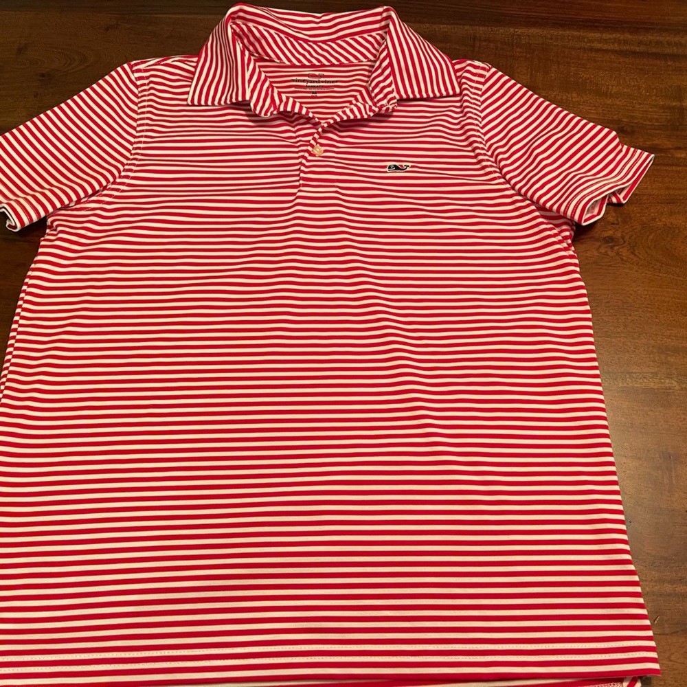 Vineyard Vines Boys' Winstead Stripe Sankaty Performance Polo